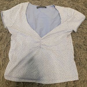 Brandy Melville blue floral top